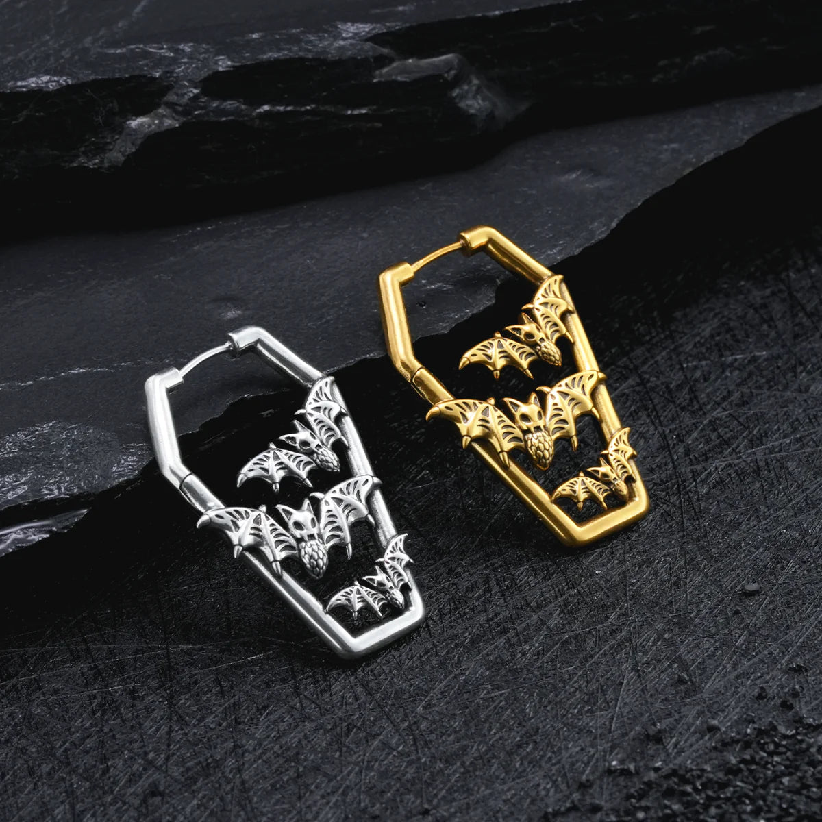 BAT TOMB EARRINGS