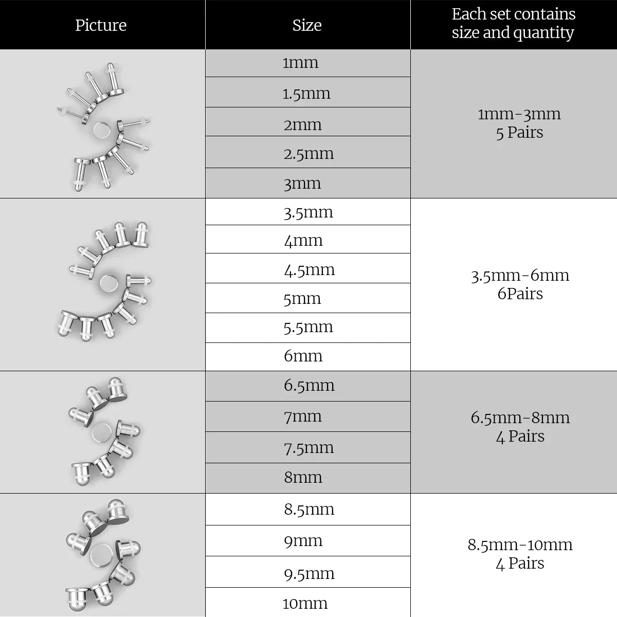 AURORA STEEL EAR STRETCHING KIT