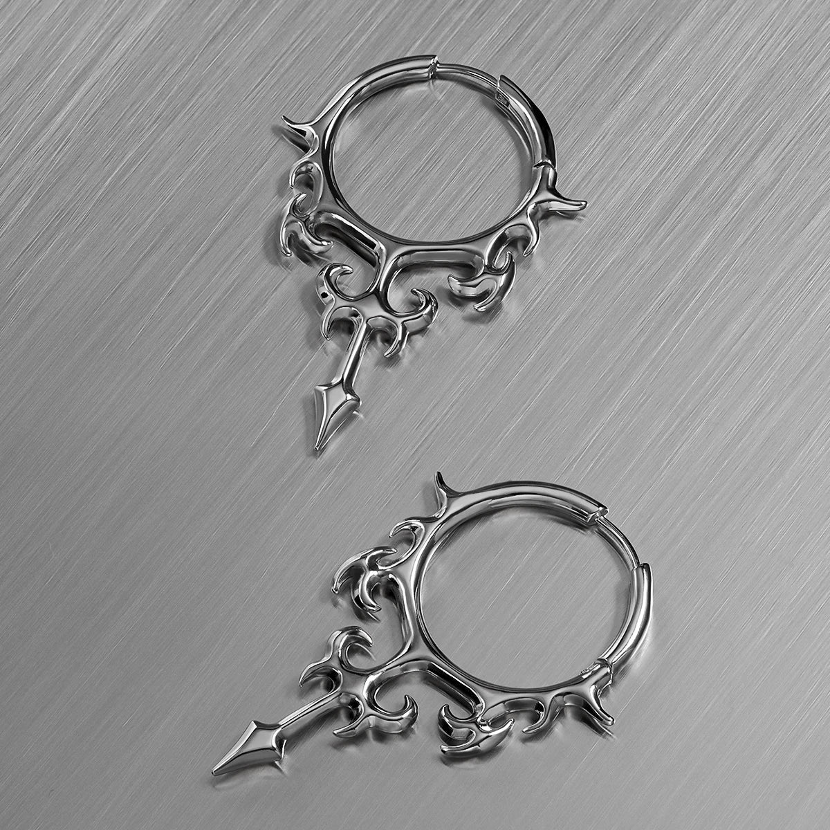 HELLFLAME BLADE EARRINGS