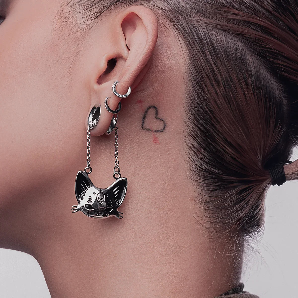 MYSTIC CAT SKULL DANGLES