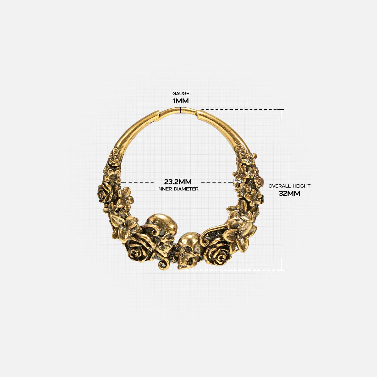 SKULL BLOSSOM EARRINGS