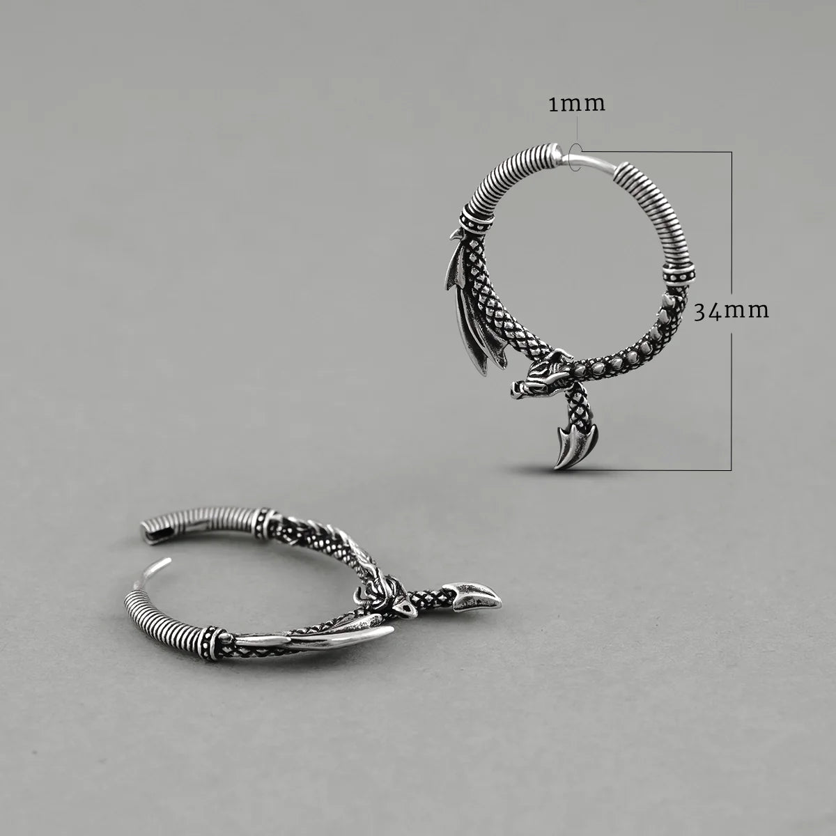 OUROBOROS DRAGON EARRINGS