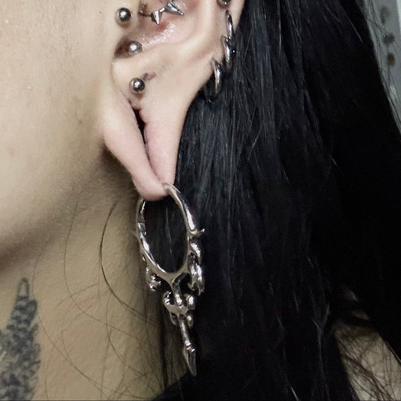 HELLFLAME BLADE EARRINGS