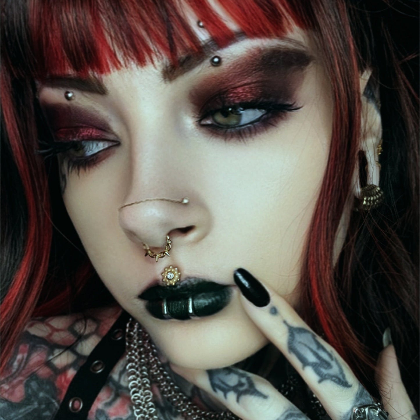CHAIN SPIKE SEPTUM CLICKER