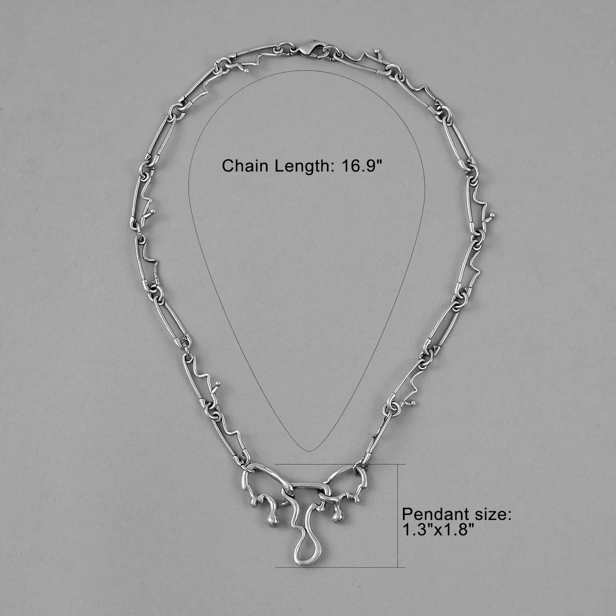 FLUID PIN NECKLACES