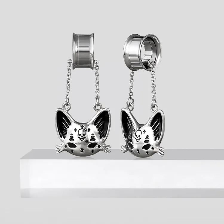 MYSTIC CAT SKULL DANGLES