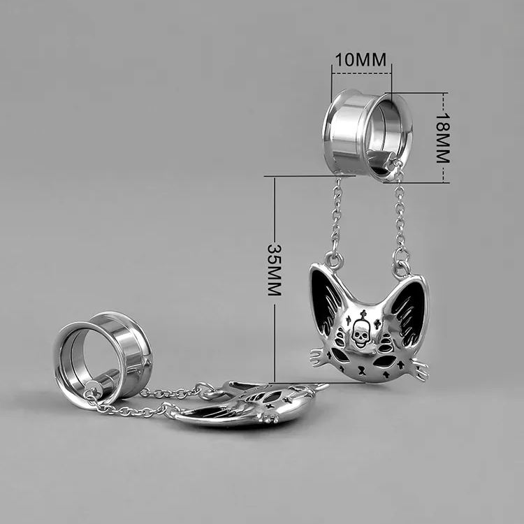 MYSTIC CAT SKULL DANGLES