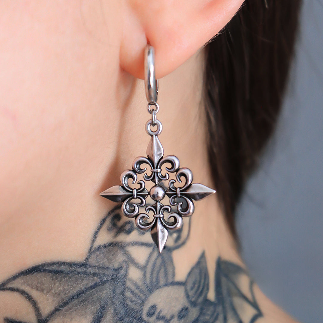FLEUR-DE-LIS ELEGANCE EARRINGS