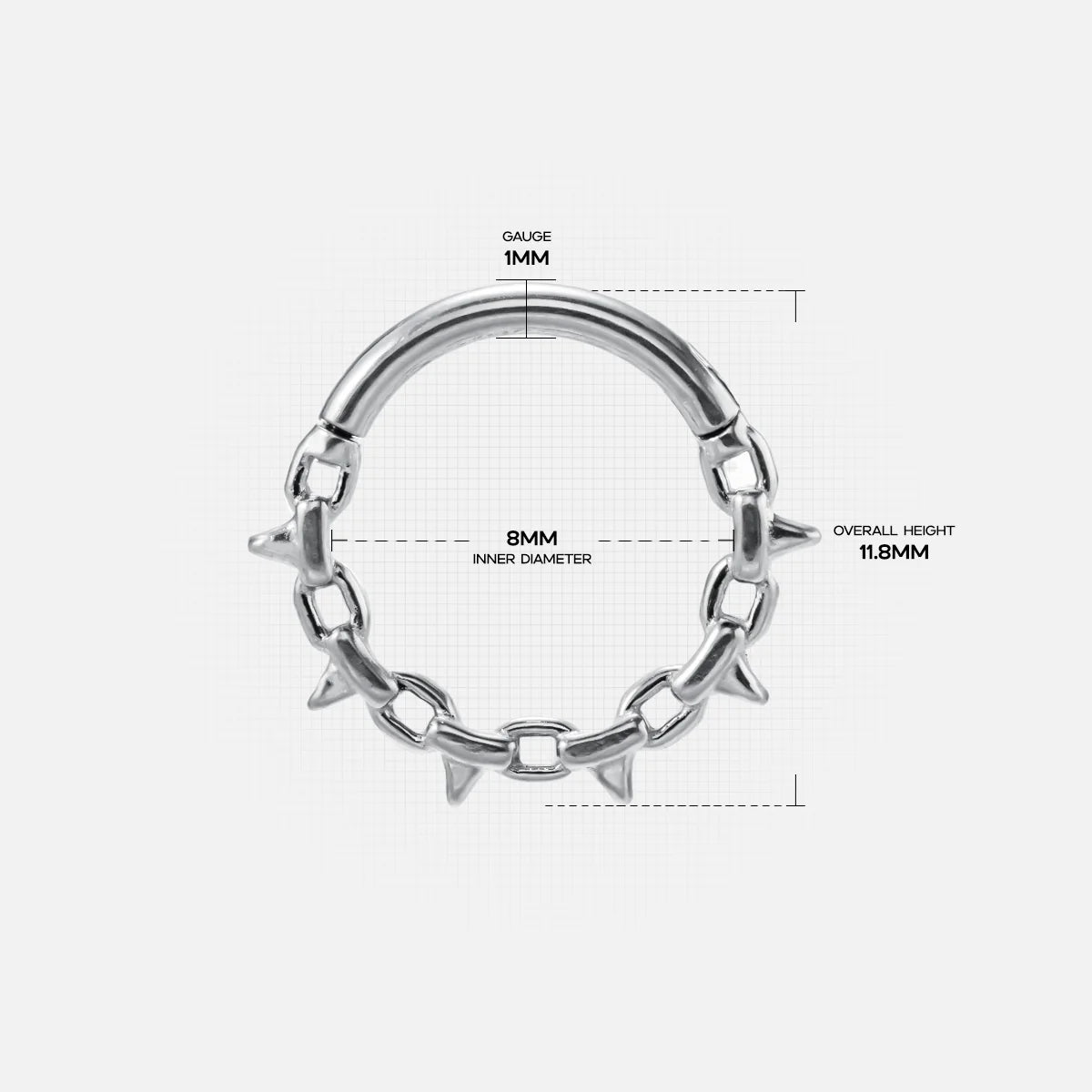 CHAIN & SPIKE SEPTUM CLICKER
