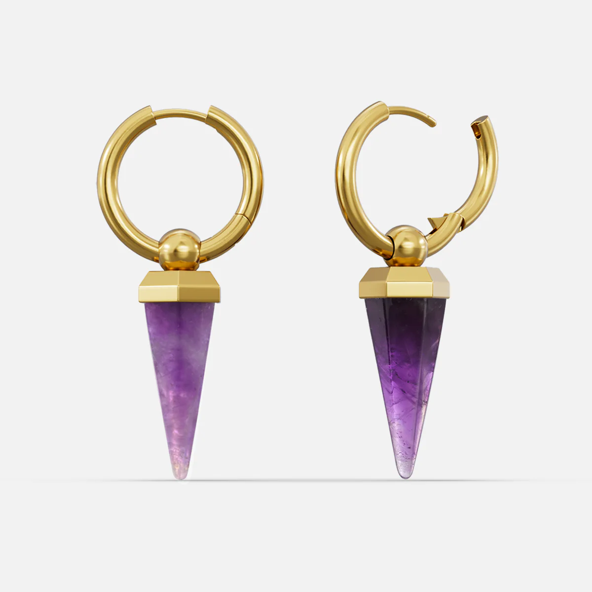 CRYSTAL PRISMATIC EARRINGS