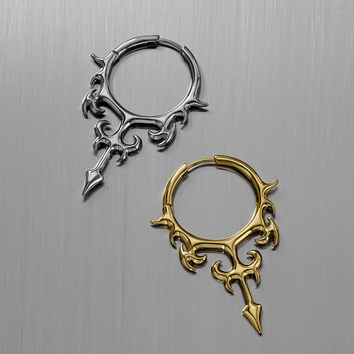 HELLFLAME BLADE EARRINGS