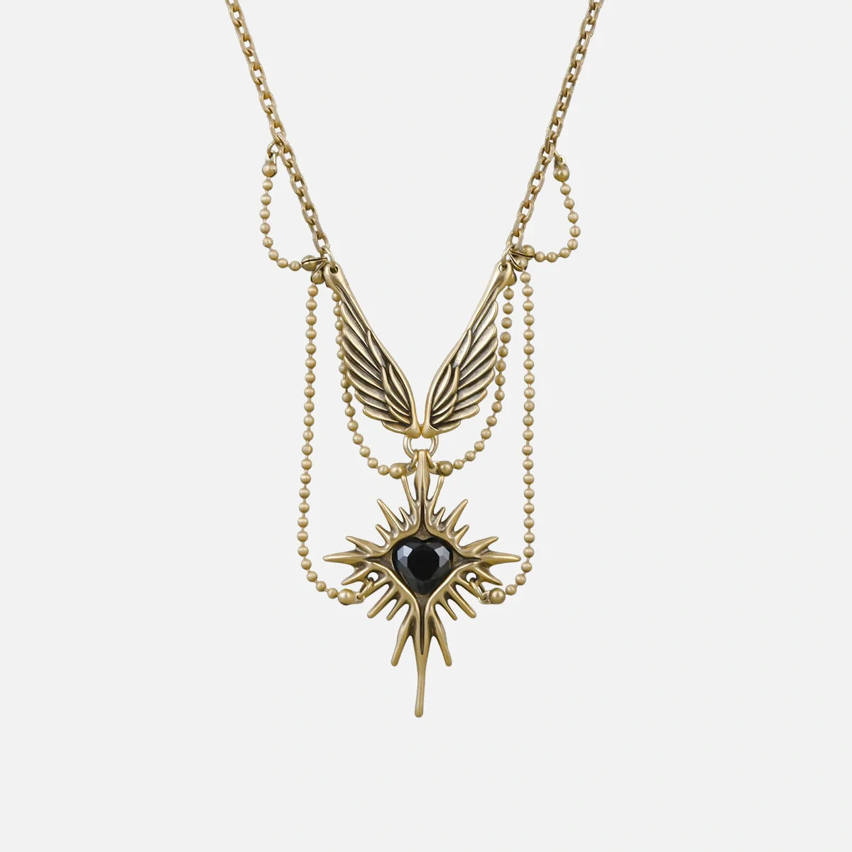 CELESTIAL STARBURST WINGS NECKLACE