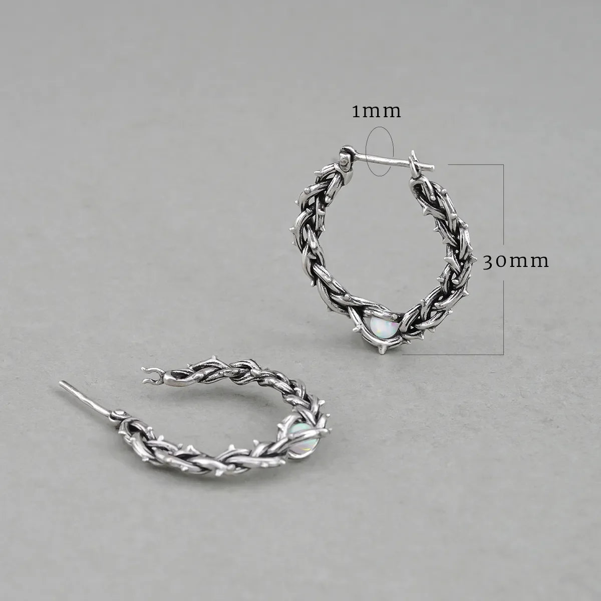THORNS OPAL EARRINGS