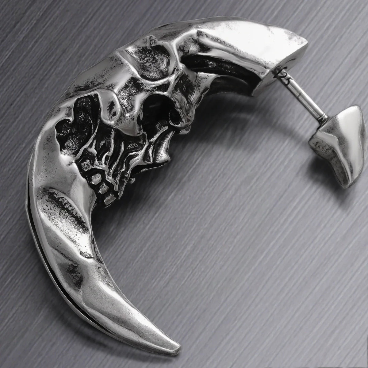 CRESCENT SKULL EARRINGS