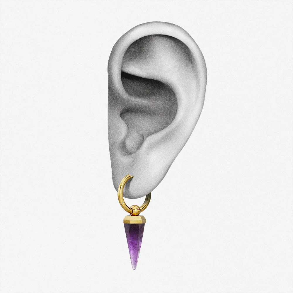 CRYSTAL PRISMATIC EARRINGS