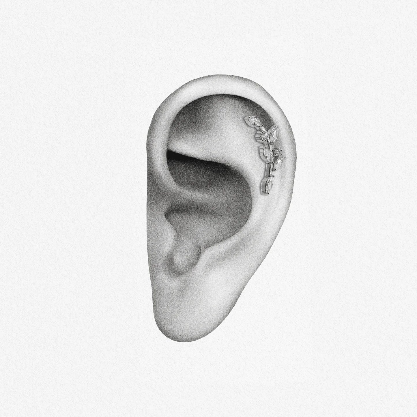 VERDANT WHISPER FLAT BACK STUD