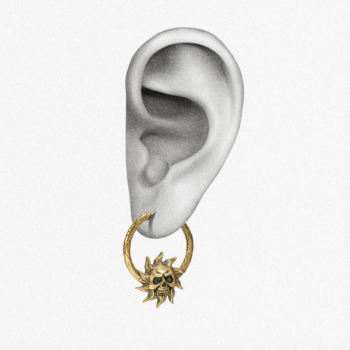 LUNAR SOLAR SKULLS EARRINGS