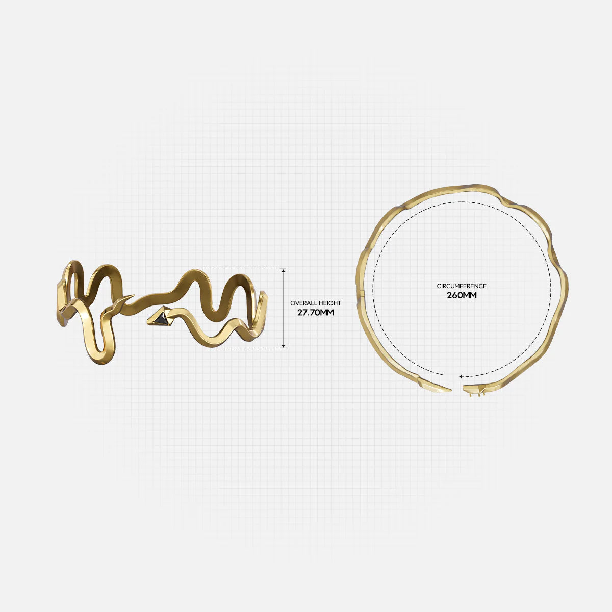 SERPENT LINE ARM CUFFS