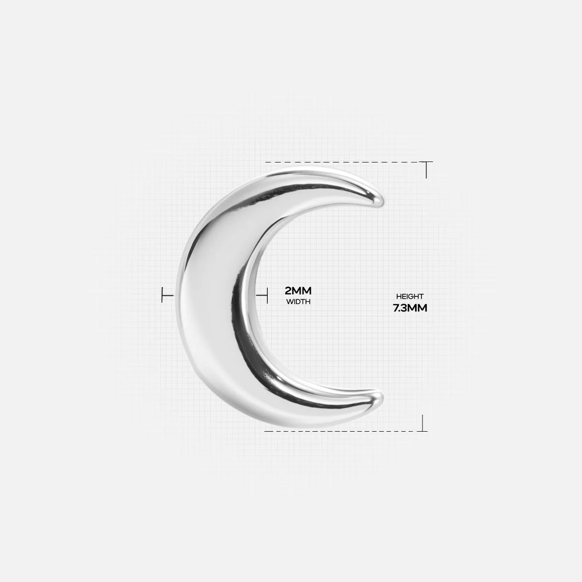 LUNAR FLAT BACK STUD
