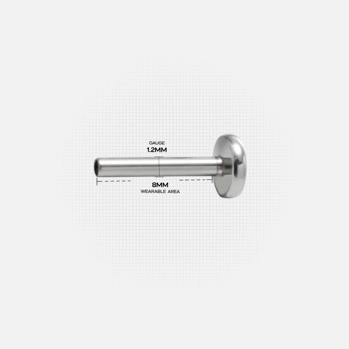 SERPENT-INSPIRED FLAT BACK STUD