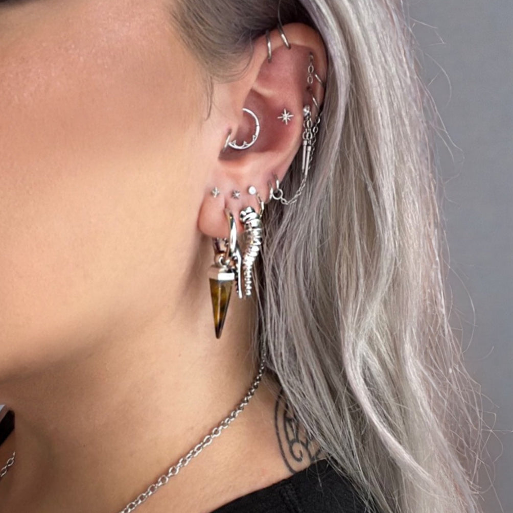 CRYSTAL PRISMATIC EARRINGS
