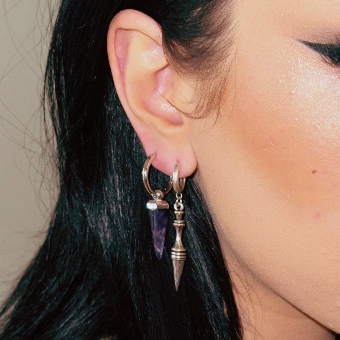 CRYSTAL PRISMATIC EARRINGS