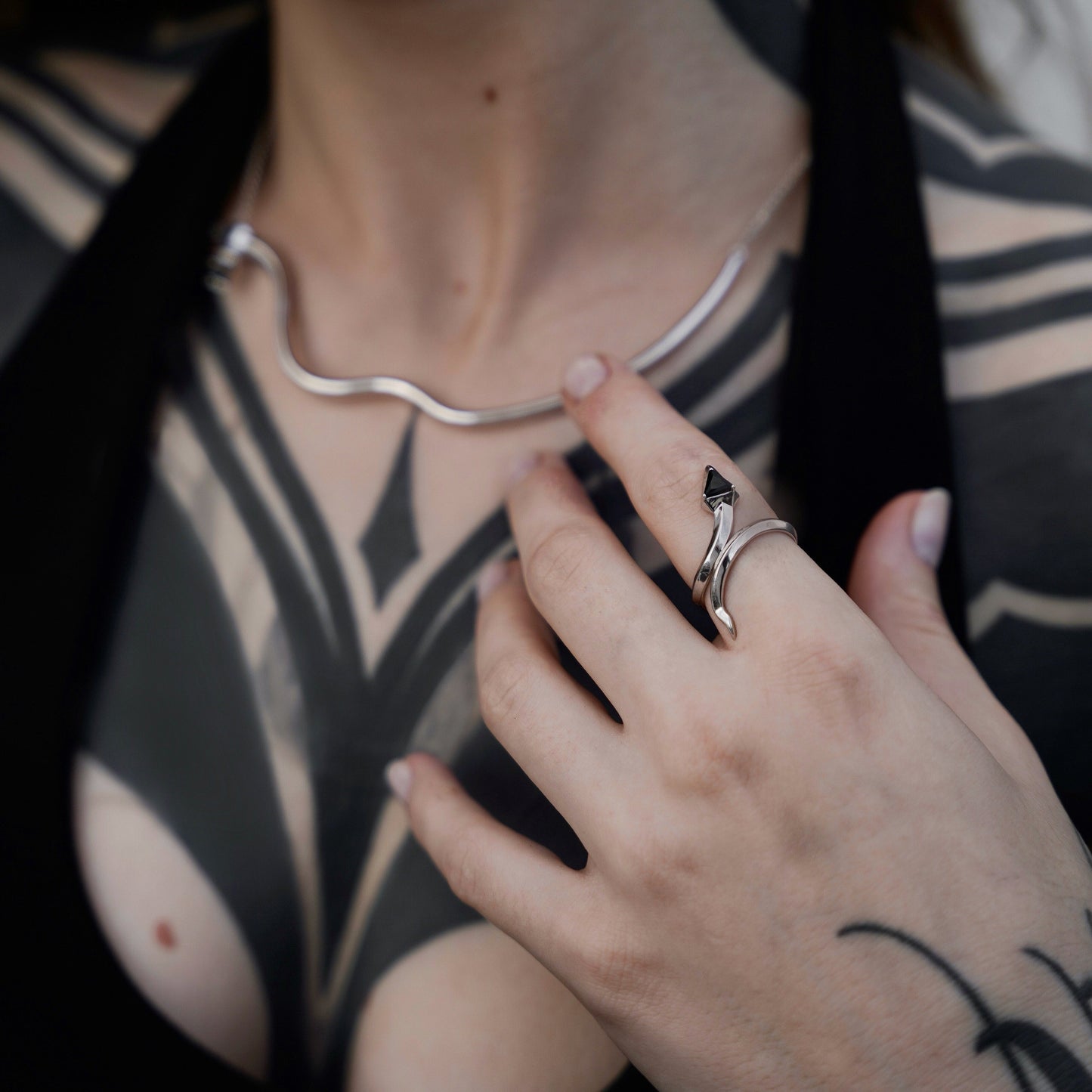 COILED SERPENT RING