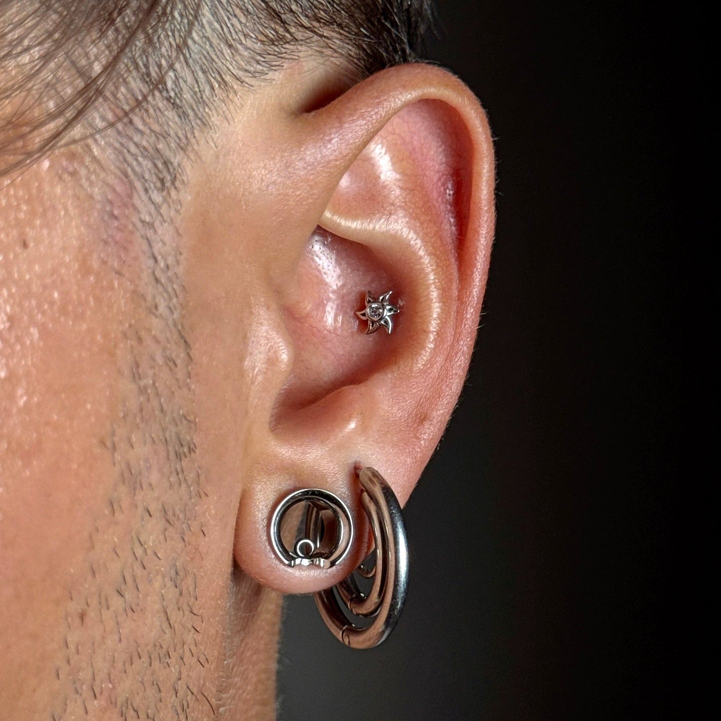 SOLAR BLOOM FLAT BACK STUD