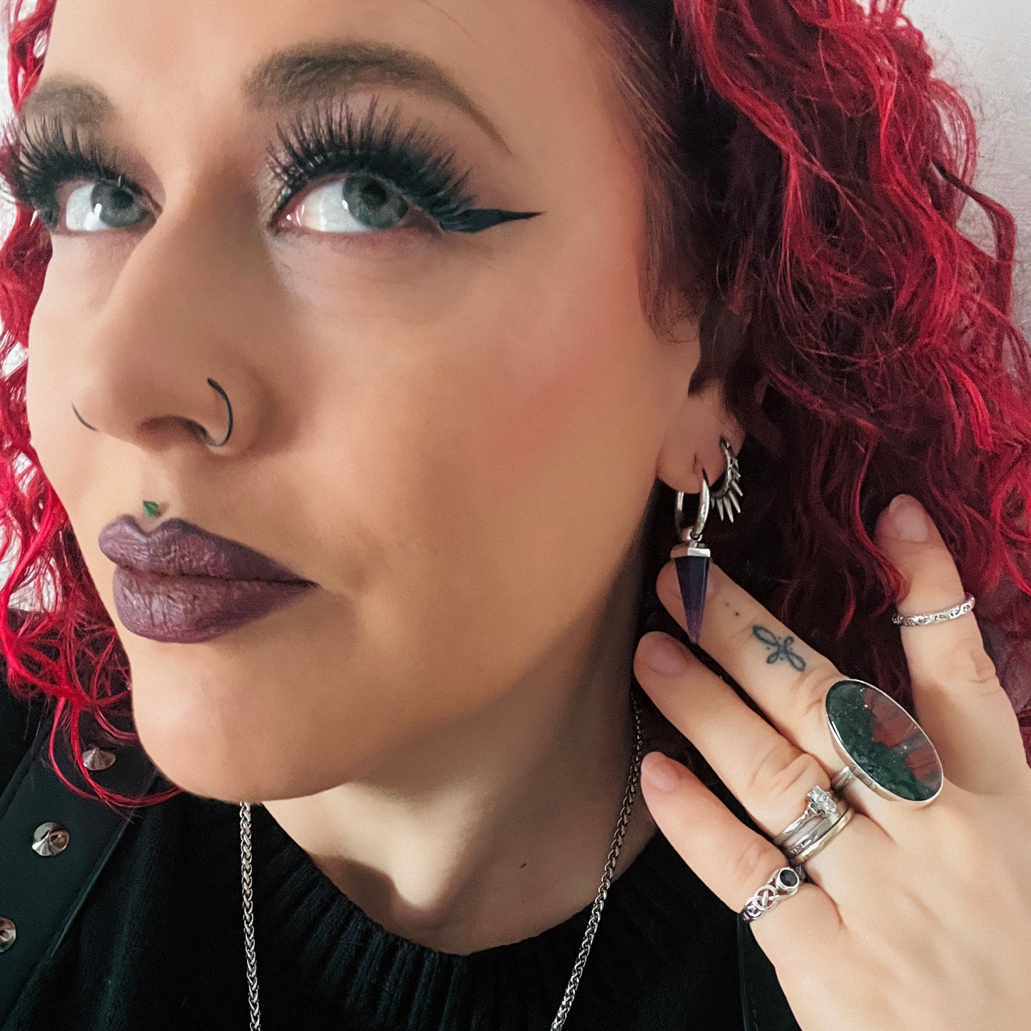 CRYSTAL PRISMATIC EARRINGS
