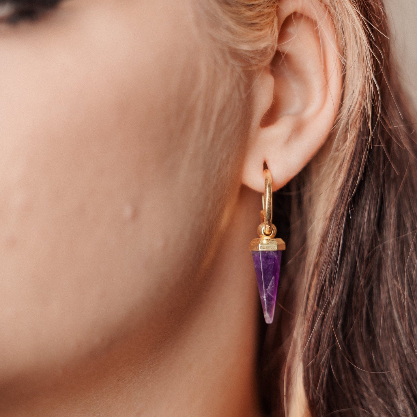CRYSTAL PRISMATIC EARRINGS