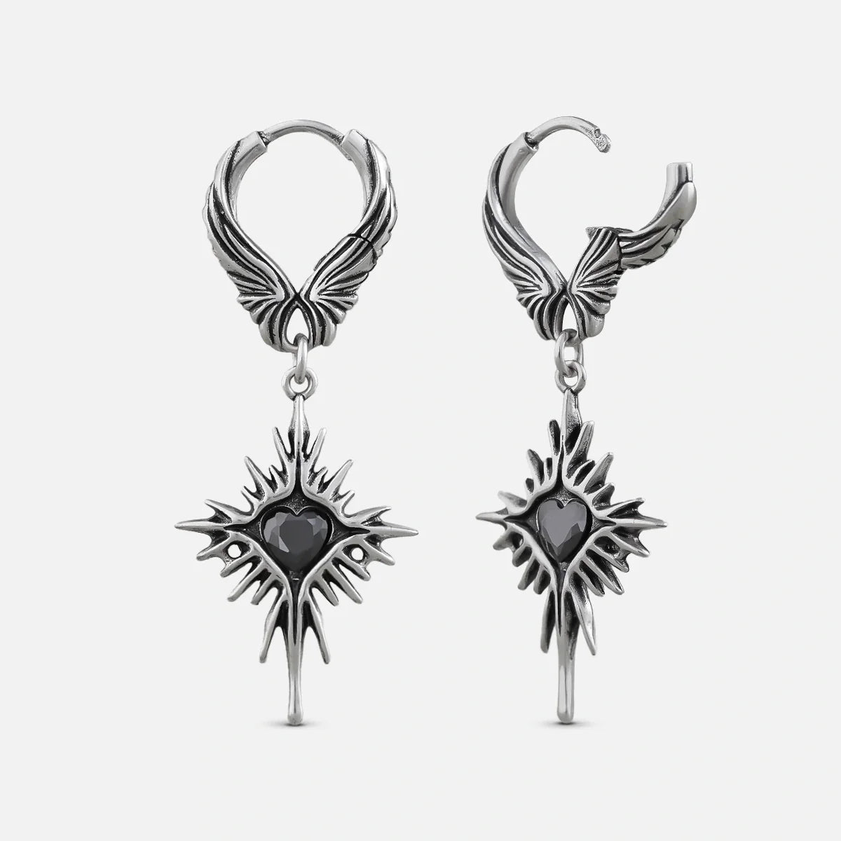 WINGED HEARTBURST EARRINGS