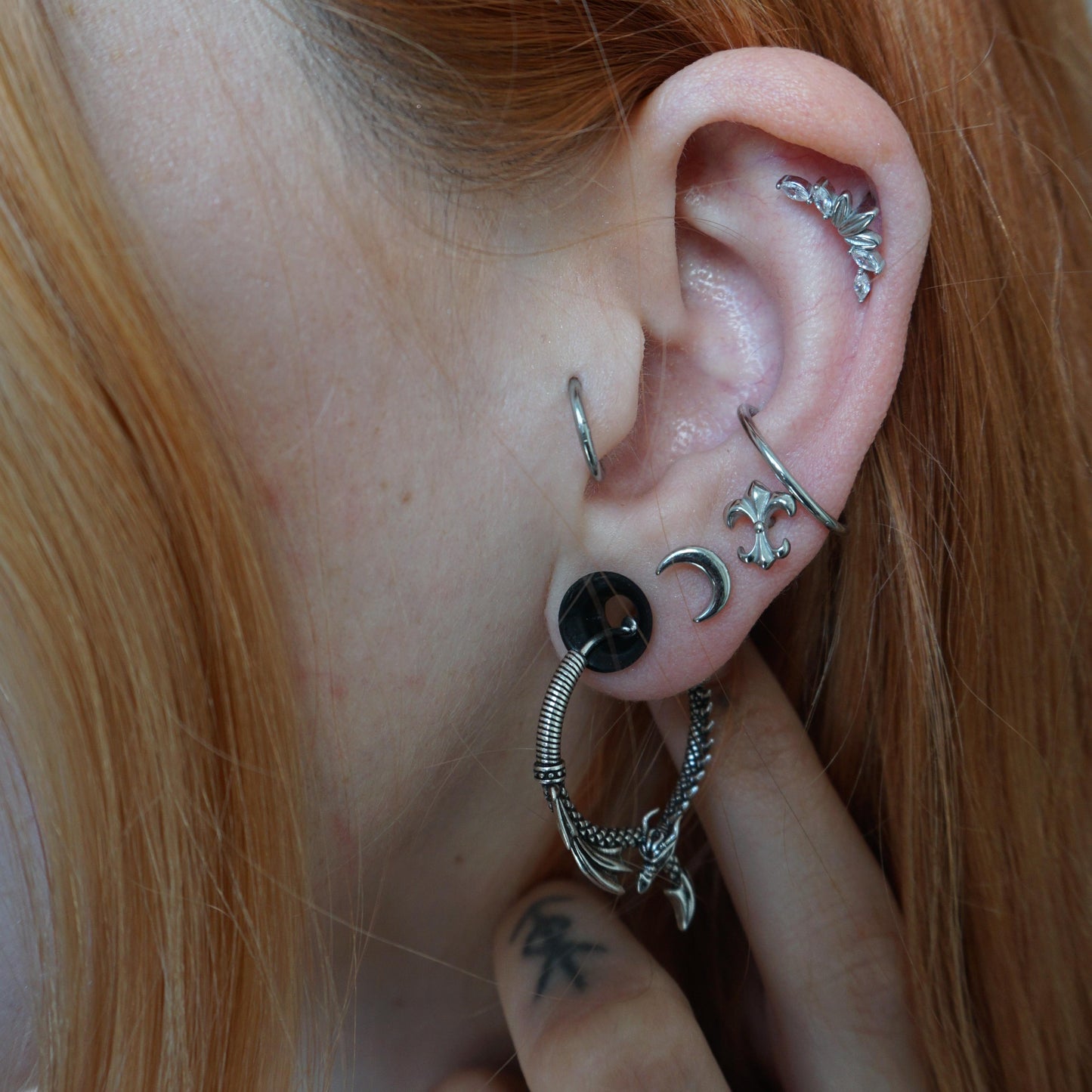 OUROBOROS DRAGON EARRINGS