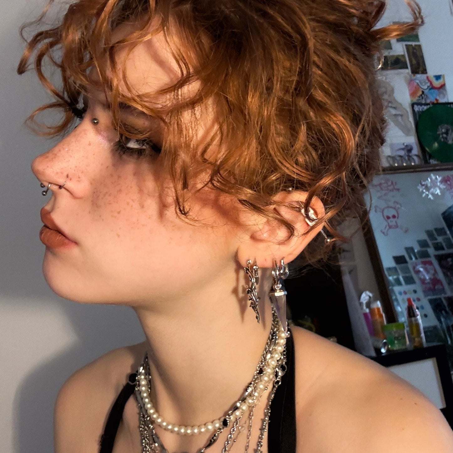 CRYSTAL PRISMATIC EARRINGS
