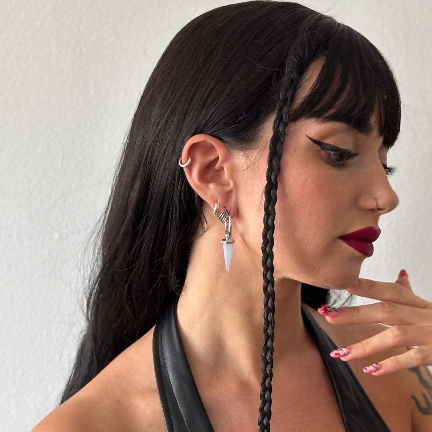 CRYSTAL PRISMATIC EARRINGS